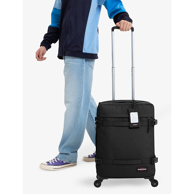 Shop Eastpak Black Transit'r Small Woven Suitcase
