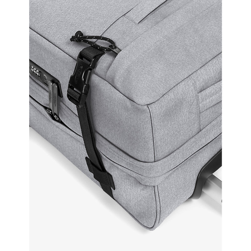 Shop Eastpak Transit'r Woven Suitcase 51cm In Sunday Grey