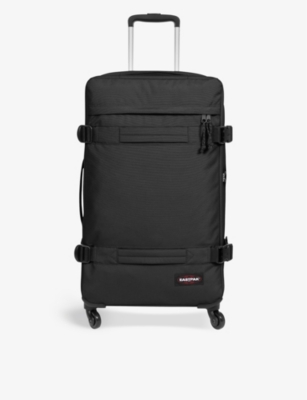 Eastpak Black Transit'r Large Woven Suitcase 70cm