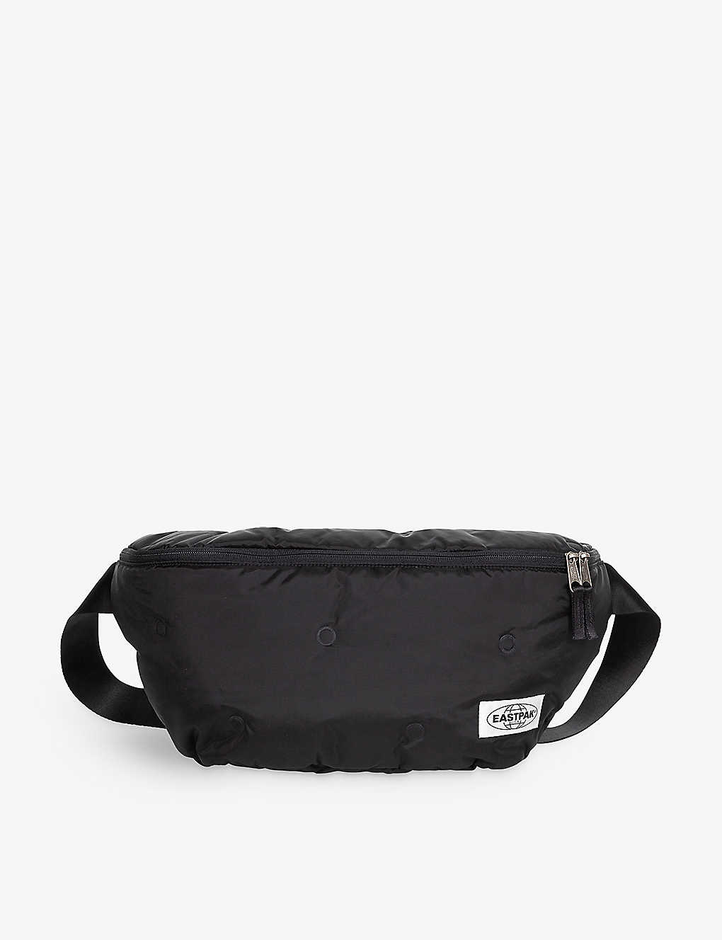 Eastpak Puff Black Oversized Logo-patch Shell Belt Bag