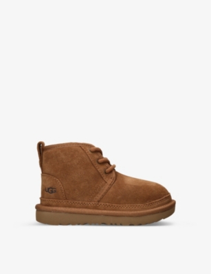 UGG: Neumel II logo-print suede and shearling ankle boots 2-7 years