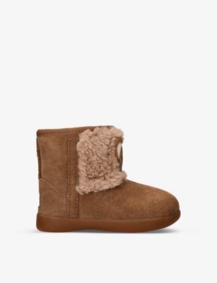 UGG: Koala Stuffie bear-appliqué suede ankle boots 2-7 years