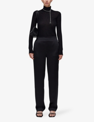 JOSEPH: Tova elasticated-waist silk trousers