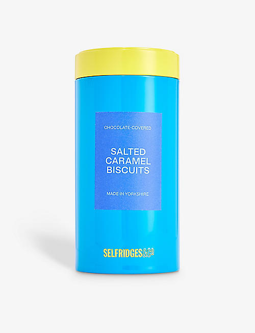 SELFRIDGES SELECTION: Milk chocolate and salted caramel biscuits 200g