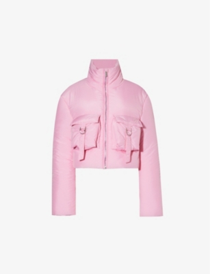 Blumarine Puffed Bomber Jacket In Dalia