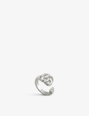 GUCCI: GG Marmont sterling-silver ring