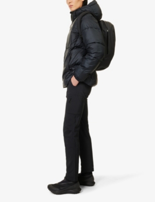 Shop Columbia Men's Black Silver Ride Detachable-belt Straight-leg Slim-fit Recycled-cotton Trousers