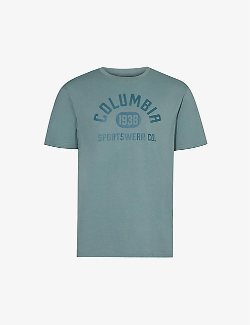 COLUMBIA: Graphic-print crewneck organic-cotton T-shirt