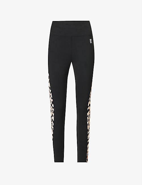 P.E NATION: Pursuit slim-fit high-rise stretch-recycled-polyester leggings