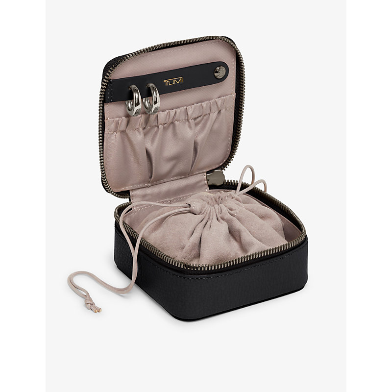 Shop Tumi Black Belden Drawstring-pocket Nylon Jewellery Case