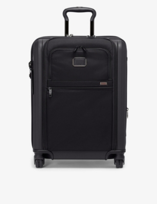 Tumi Black Alpha 3 Continental Expendable Four-wheel Carry-on Suitcase