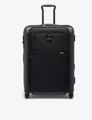 Shop Tumi Alpha 3 Short Trip Expandable 4-wheeled Nylon Packing Case In Black