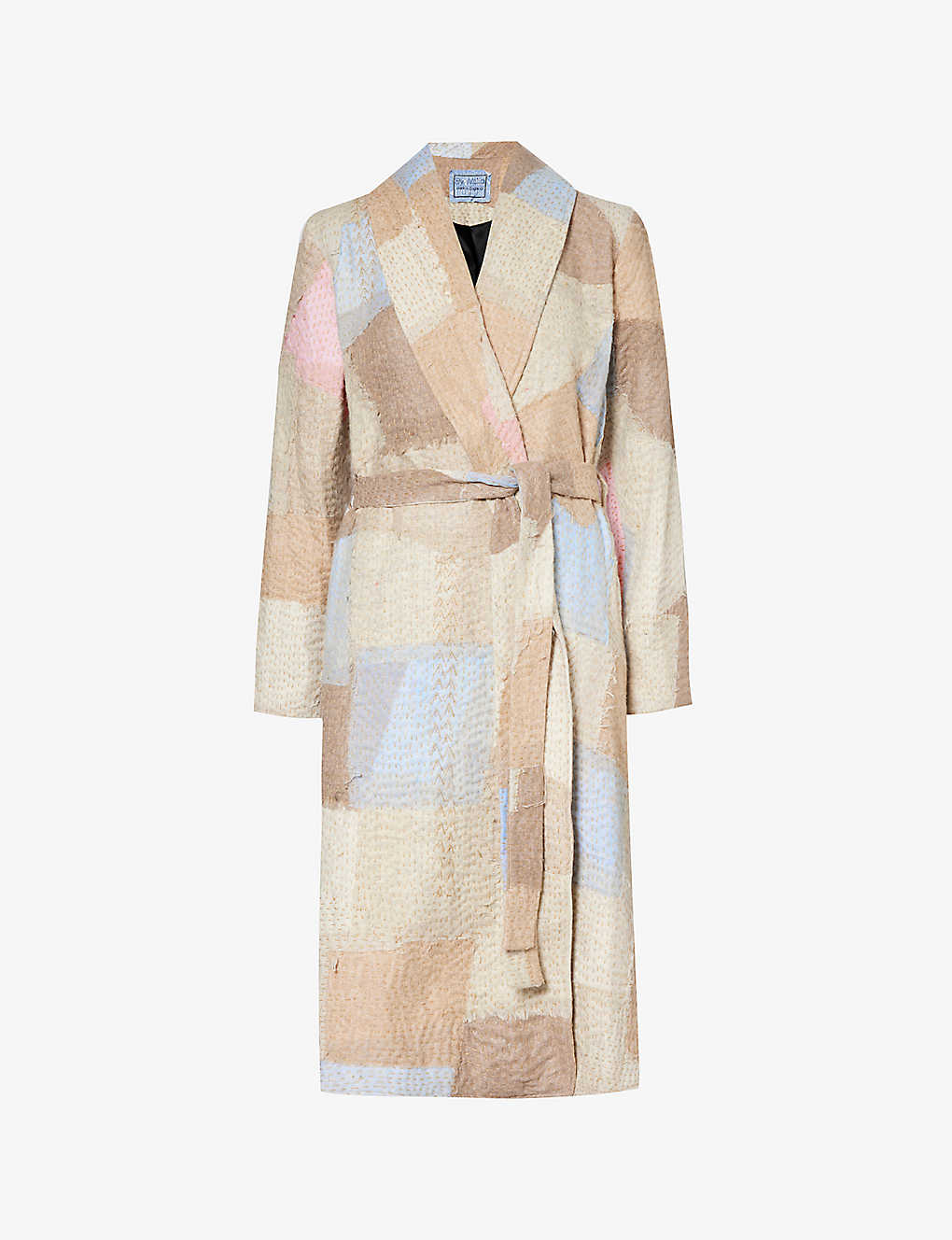 By Walid Patchwork Regular-fit Cashmere And In Beige