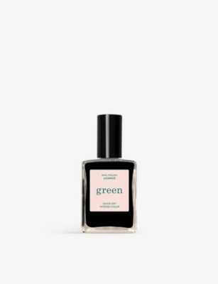 Manucurist Licorice Green Old Rose Nail Polish 15ml In White