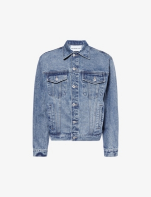 MKI MIYUKI ZOKU / ボトム/S/デニム/BLU/無地 Mki Miyuki Zoku Mki Miyuki-zoku Mens Bleach Wash 16oz Faded Boxy