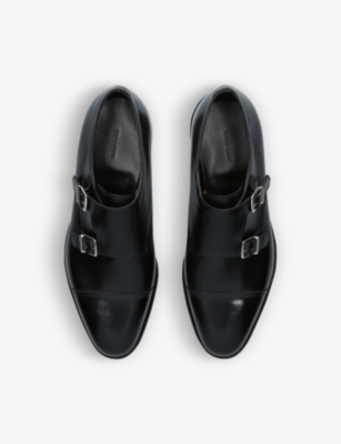JOHN LOBB: William double-buckle leather monk shoes