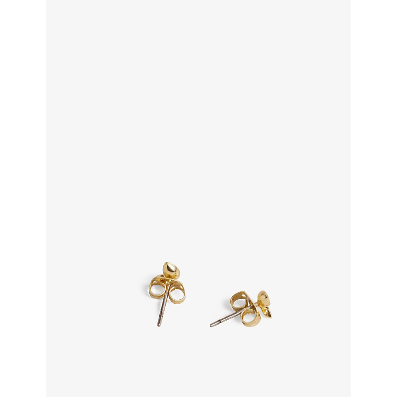 Shop Ted Baker Butterfly Crystal-embellished Brass Earrings In Gold-col