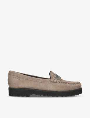 CARVELA COMFORT: Essence embellished suede loafers