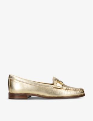 CARVELA COMFORT: Click horsebit-chain leather loafers