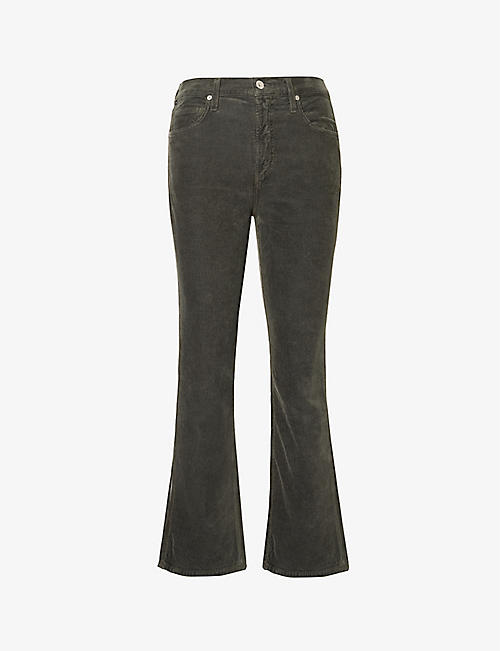CITIZENS OF HUMANITY: Isola faded-wash bootcut mid-rise corduroy trousers