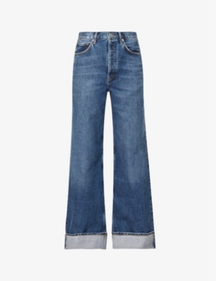 AGOLDE Dame wide leg high rise organic denim jeans