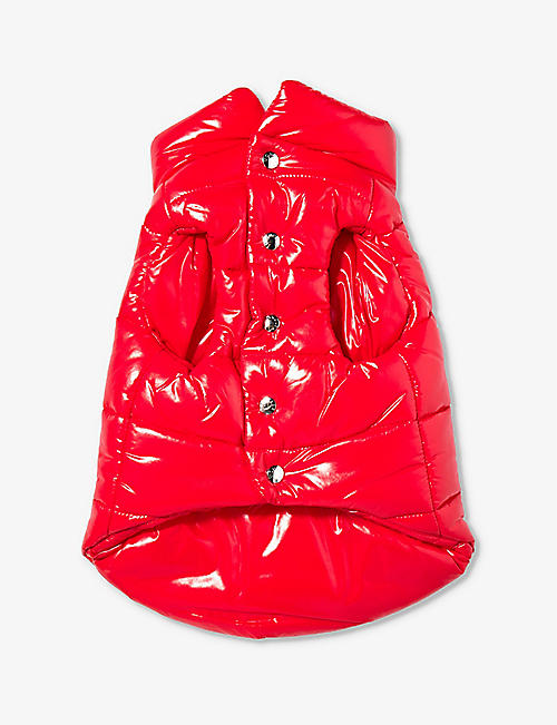 MONCLER: Moncler x Poldo Dog Couture brand-patch shell dog vest