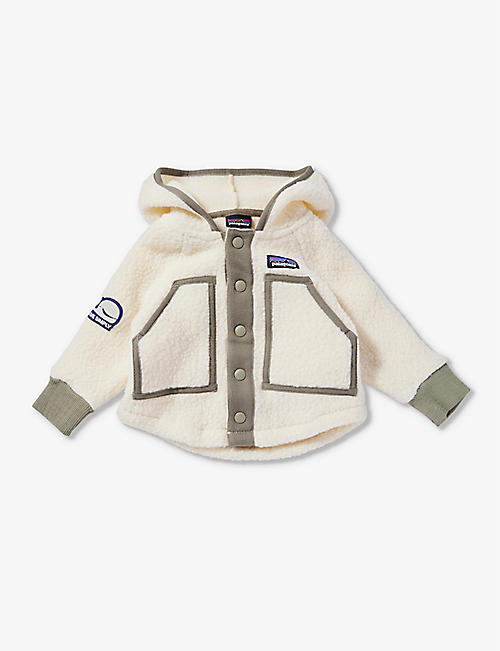 PATAGONIA: Logo-patch patch-pocket recycled-polyester fleece jacket 6-36 months