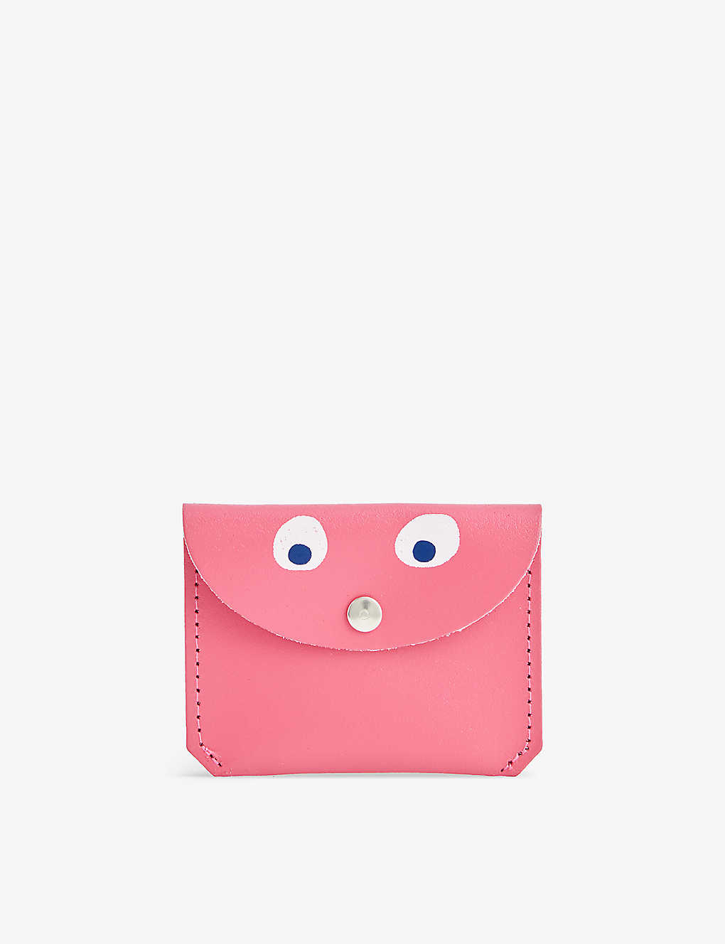 Ark Colour Design Womens New Pink Google Eye Front-flap Leather Purse