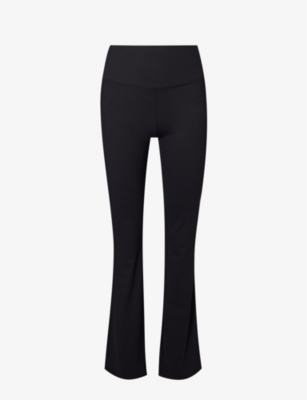 Splits59 Raquel Flared High-rise Stretch-woven Leggings In Black
