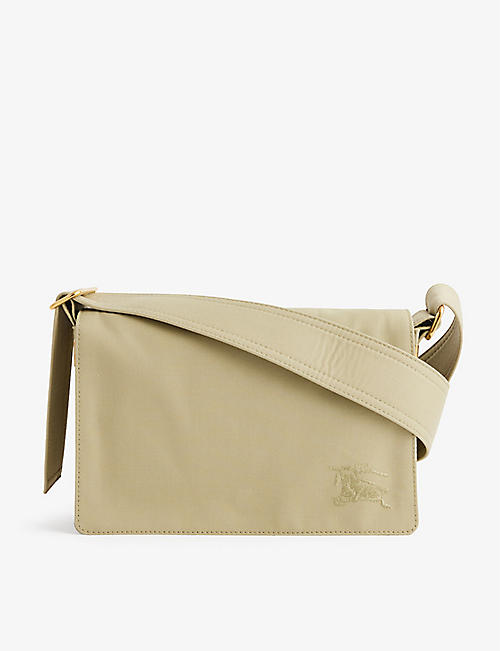 BURBERRY: Trench woven cross-body bag
