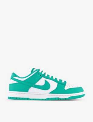 NIKE DUNK LOW PERFORATED LEATHER LOW-TOP TRAINERS