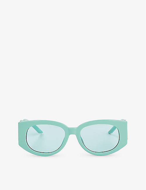 CASABLANCA: Wave rectangle-frame acetate sunglasses