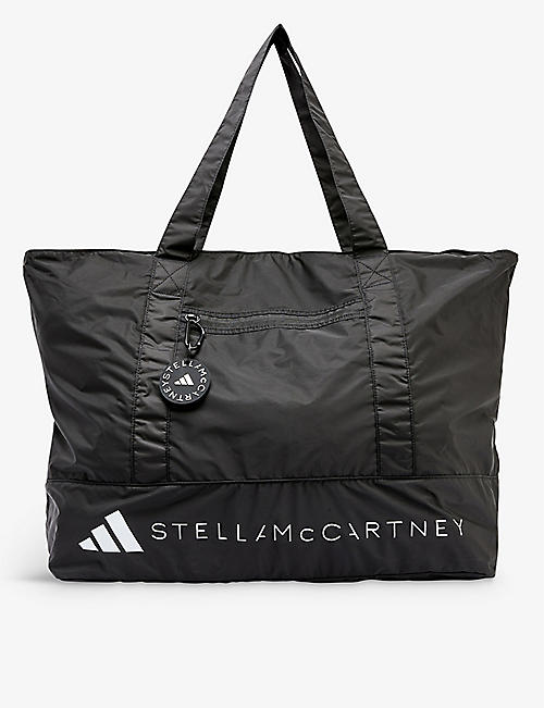 ADIDAS BY STELLA MCCARTNEY: Brand-print recycled-polyester tote bag