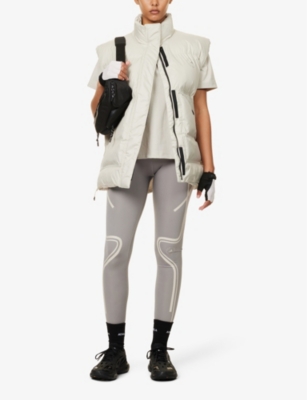 Shop Adidas By Stella Mccartney Women's Gobi Truenature Padded Regular-fit Recycled-polyester Gilet