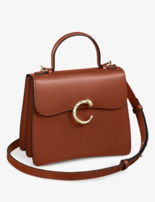 Cartier Women's Brown Panthère De Small Leather Cross-body Bag