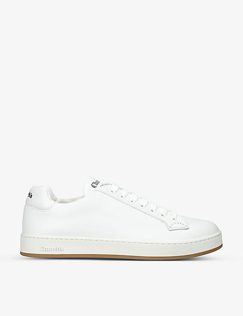 CHURCH: Ludlow brand-typography leather low-top trainers