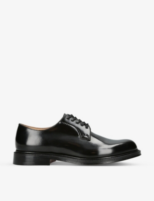 Church Mens Black Shannon Leather Derby Shoes