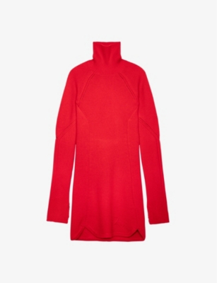 Zadig & Voltaire Zadig&voltaire Womens Japon Viky Pointelle Zv-knit Merino-wool Mini Dress In Japon