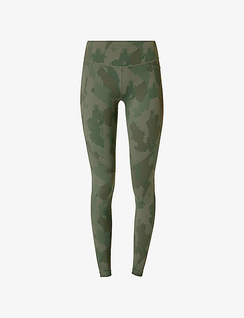 SWEATY BETTY: Power camouflage-print stretch-woven leggings