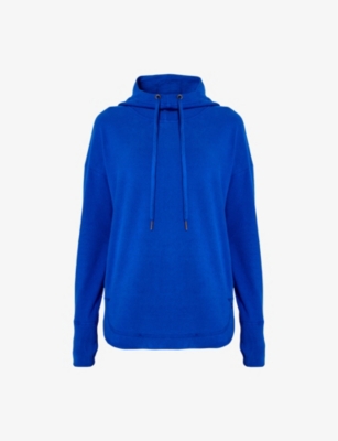 Sweaty Betty Escape Fleece Hoodie In Lightning Blue