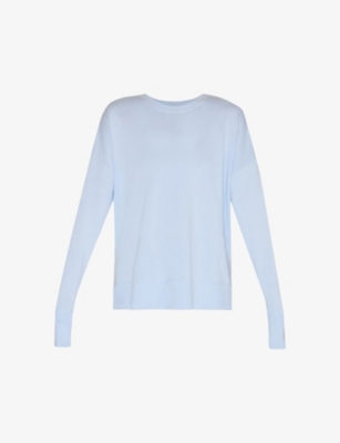 SWEATY BETTY: After Class long-sleeve organic-cotton sweatshirt