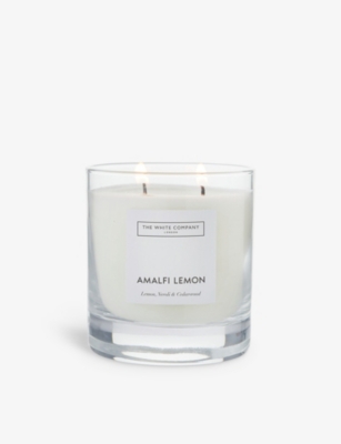 THE WHITE COMPANY: Amalfi Lemon limited-edition 2-wick wax candle 280g