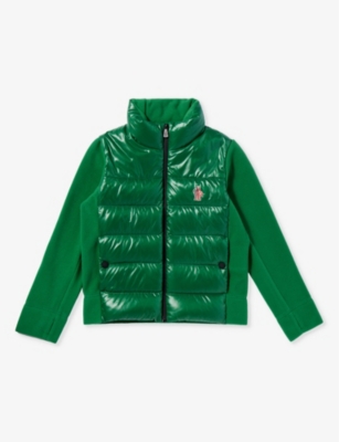 MONCLER: Grenoble brand-appliqué shell-down jacket 8-14 years
