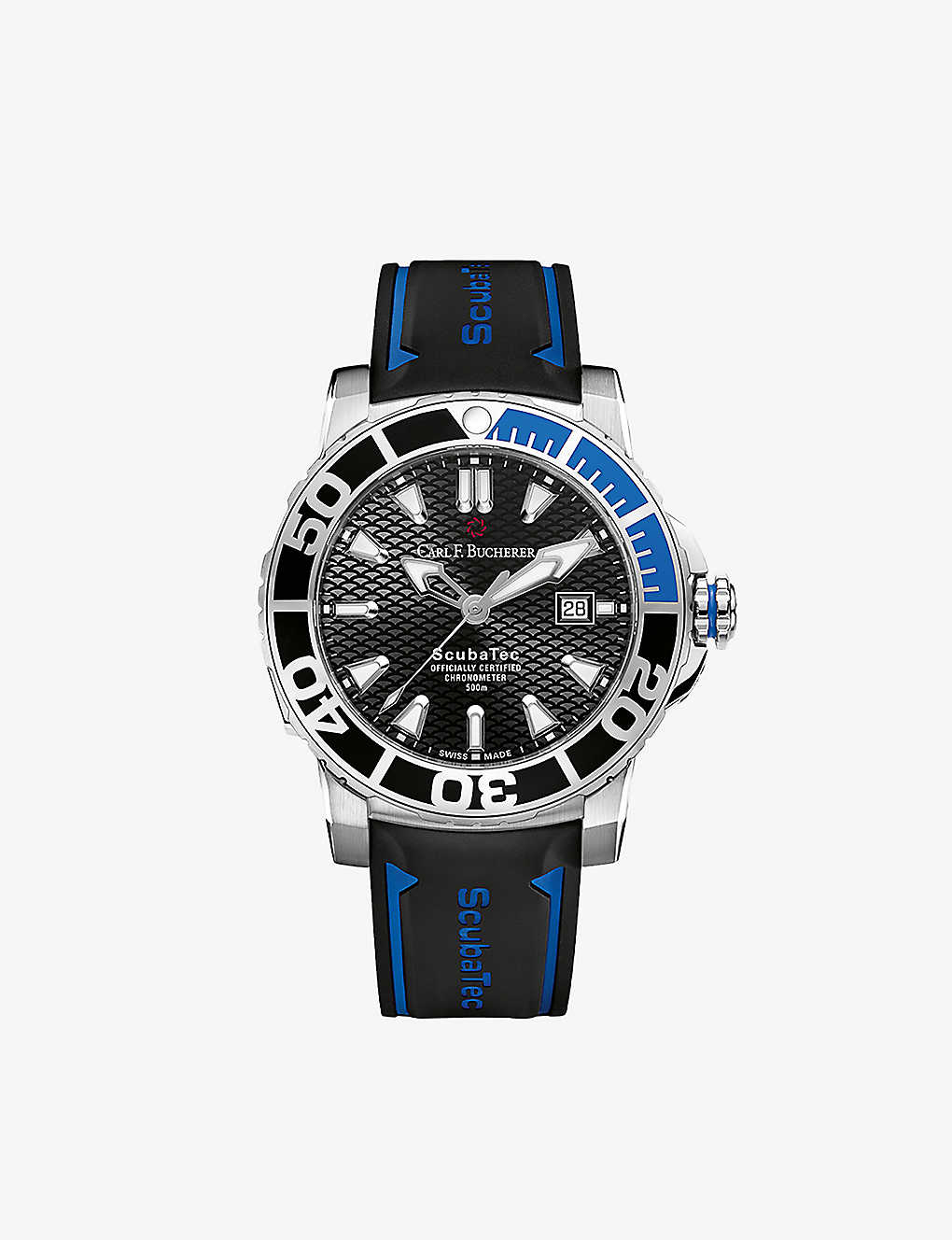Carl F Bucherer Carl F. Bucherer Chronograph Automatic Watch 00.10632.23.33.01 In Black / Blue