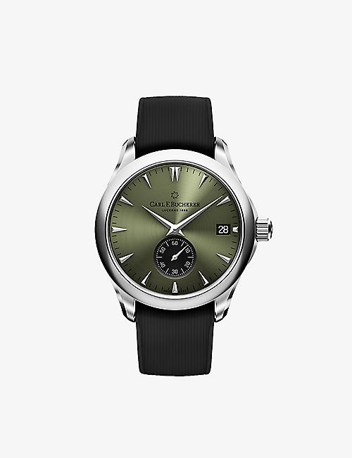 CARL F BUCHERER: 00.10924.08.93.02 Manero Peripheral stainless steel automatic watch