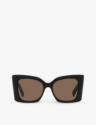 Saint laurent BLAZE oversized sunglasses black