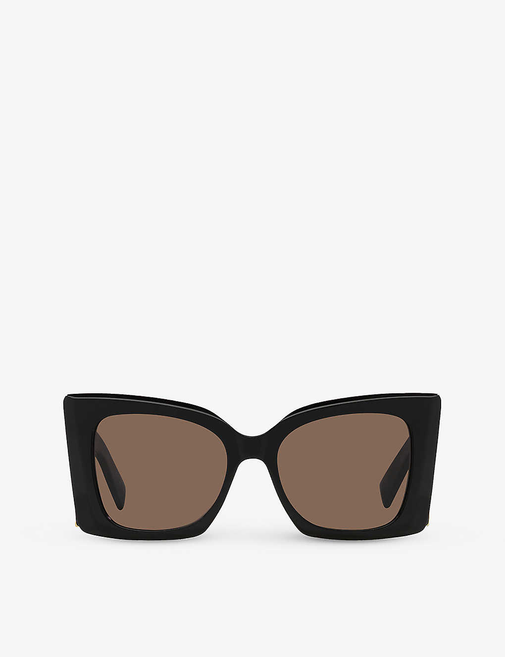 Saint Laurent Womens M119 Blaze Rectangle-frame Acetate Sunglasses