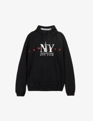 Alexander Wang Women Sweatshirt With Logo In Washed Black