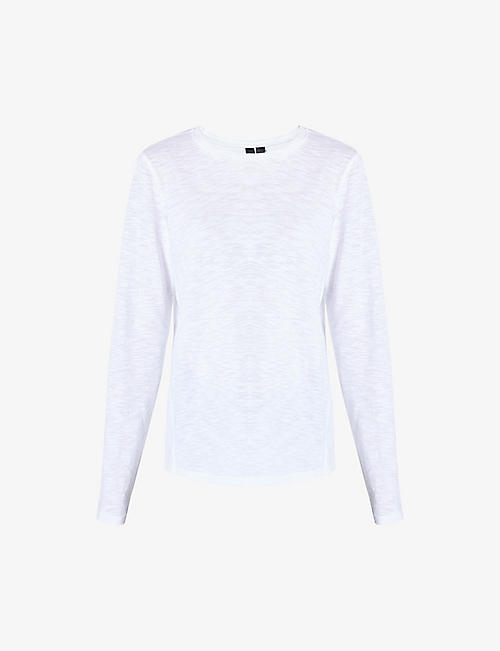 SWEATY BETTY: Refresh long-sleeved organic-cotton T-shirt