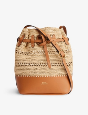 Ralph lauren hot sale raffia tote